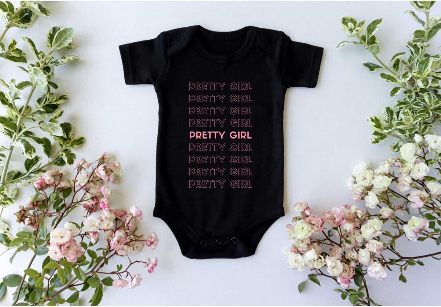 Baby Girl Custom Print Baby Onesie Bua's Lil Buddy – Baby Robe By